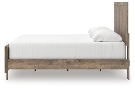 Rusticott Brown King Panel Bed alternative side view