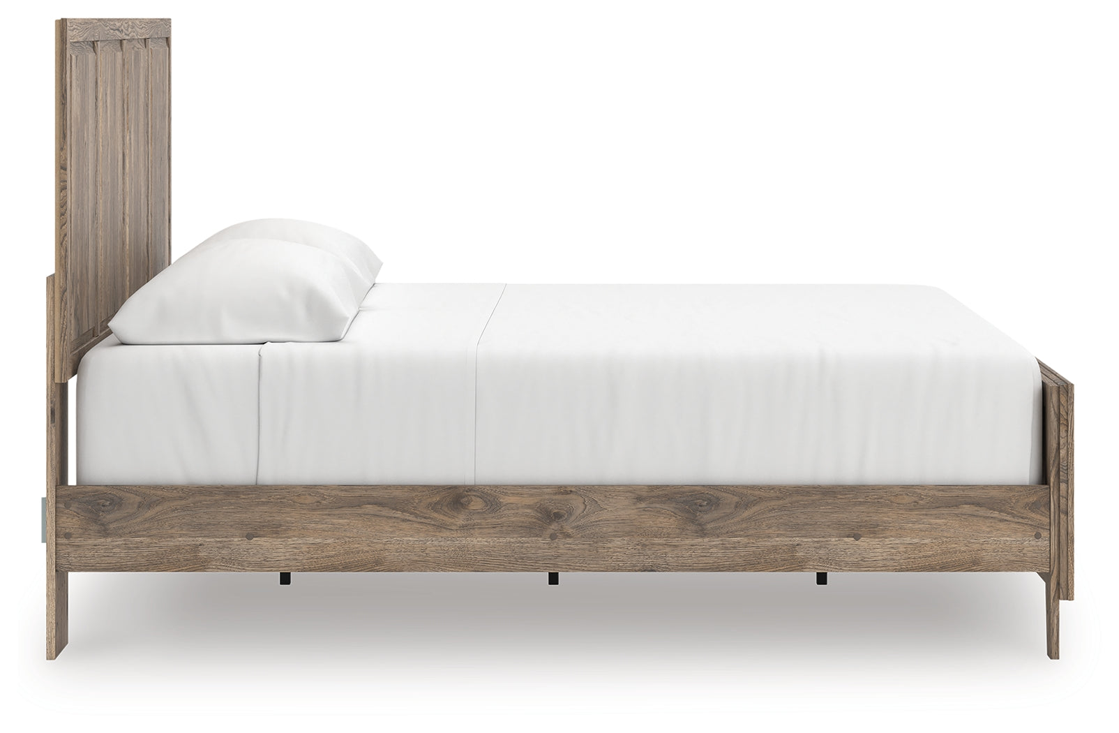 Rusticott Brown King Panel Bed side view