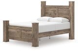 Rusticott Brown Queen Poster Bed, alternative side angle