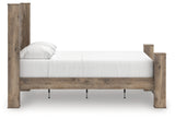 Rusticott Brown Queen Poster Bed, side view