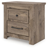 Rusticott Brown Nightstand side view