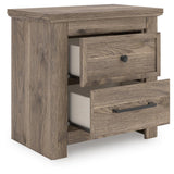 Rusticott Brown Panel Bedroom Set angled view