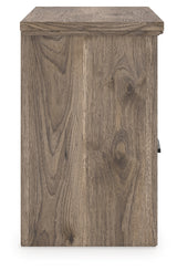 Rusticott Brown Nightstand back view