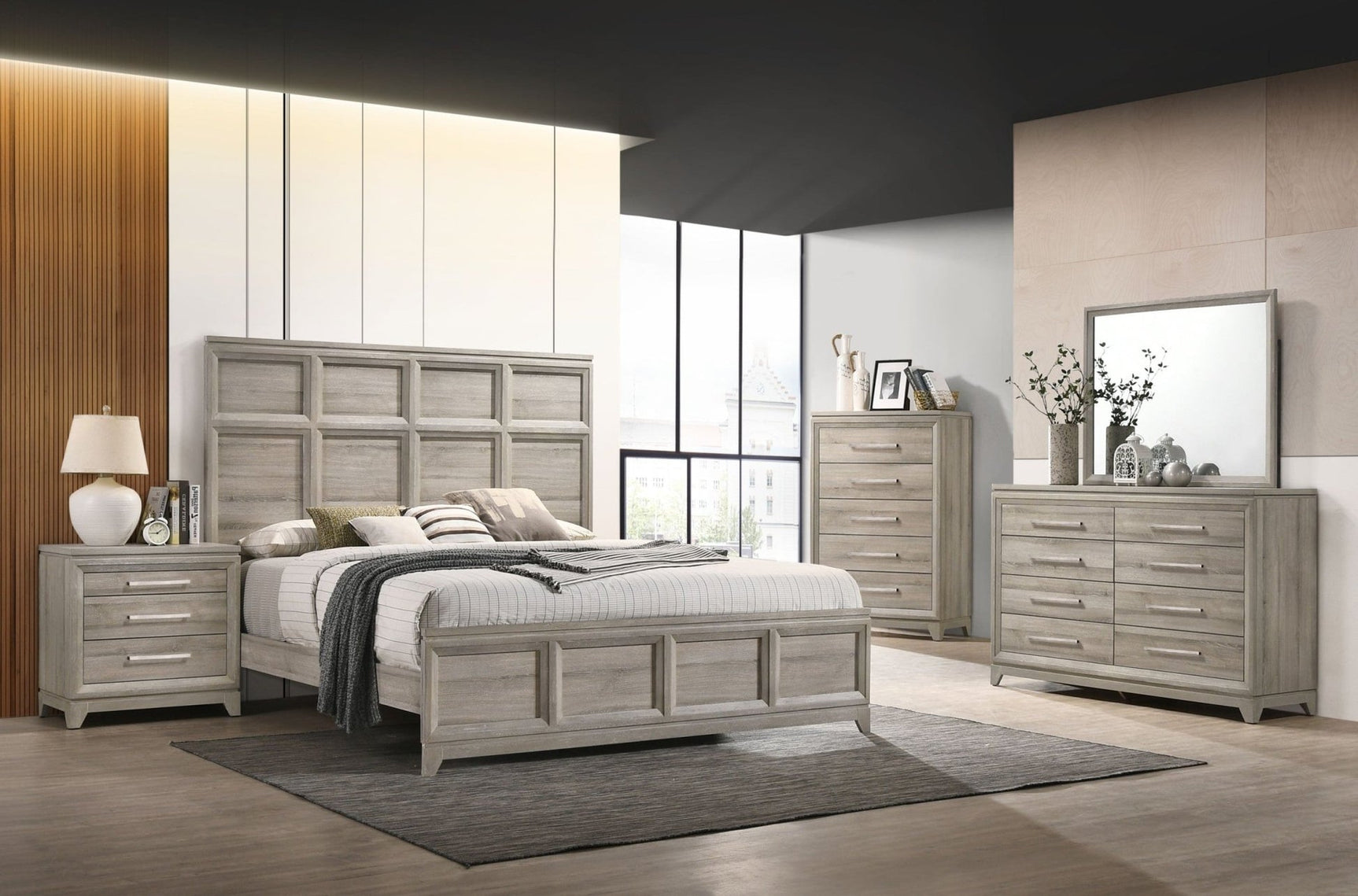 Alexander Light Gray Nightstand
