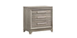 Alexander light gray nightstand front angle