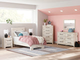 Lawroy Twin Panel Bed styled room environment