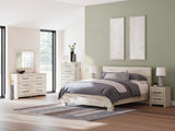 Lawroy King Panel Bed mattress display