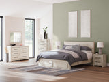 Decorative laminate texture detail on Lawroy bed surface