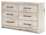 Lawroy Light Natural Dresser angled right view