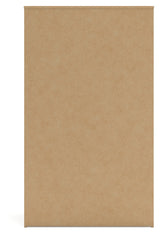 Back view of Lawroy 5-drawer chest in rustic finish