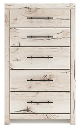 Head-on front view of Lawroy light natural chest