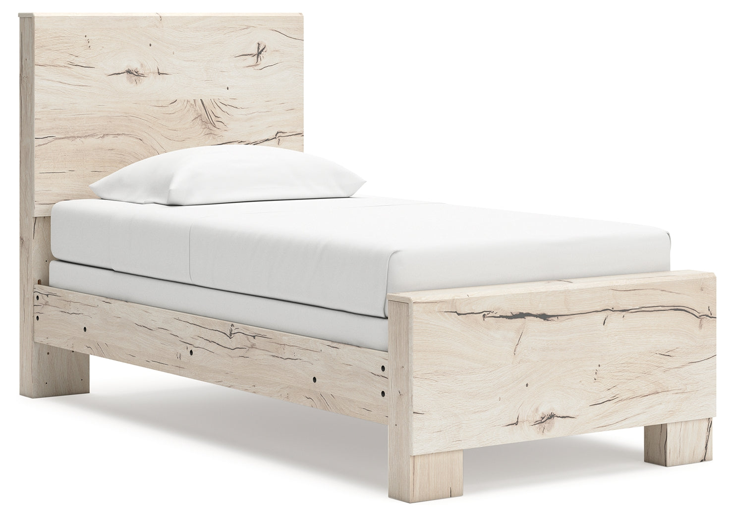 Lawroy Twin Panel Bed side angle view