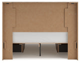 Back view of the bed frame and slats