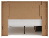 Lawroy Light Natural Queen Panel Bed angled view