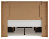 Lawroy queen panel storage bed in rustic white finish