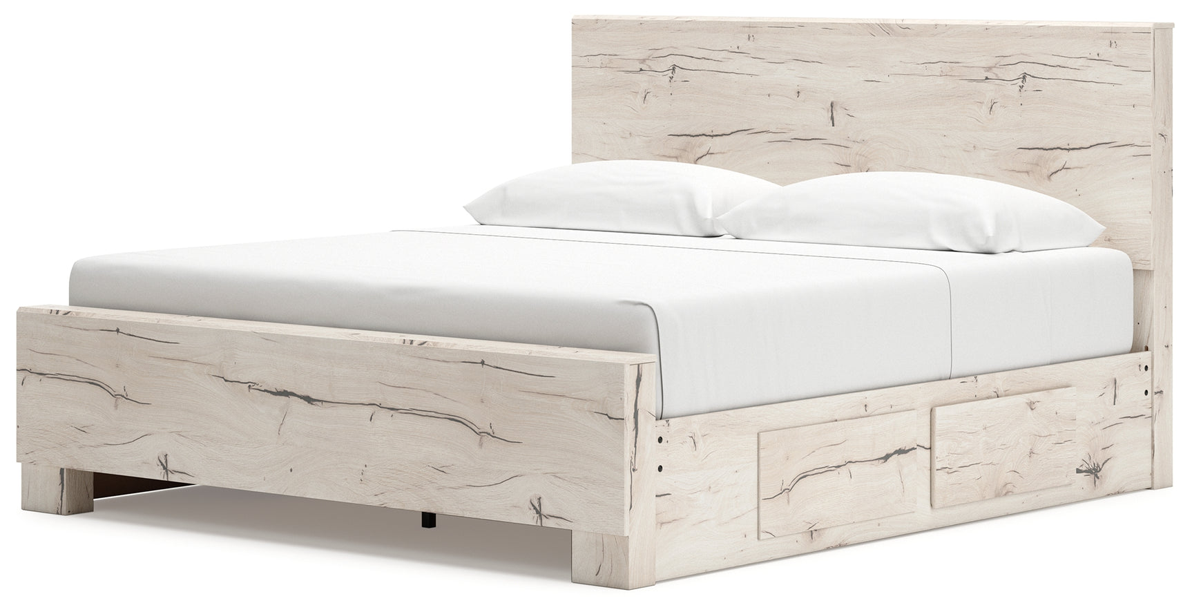 Lawroy king bed footboard detail