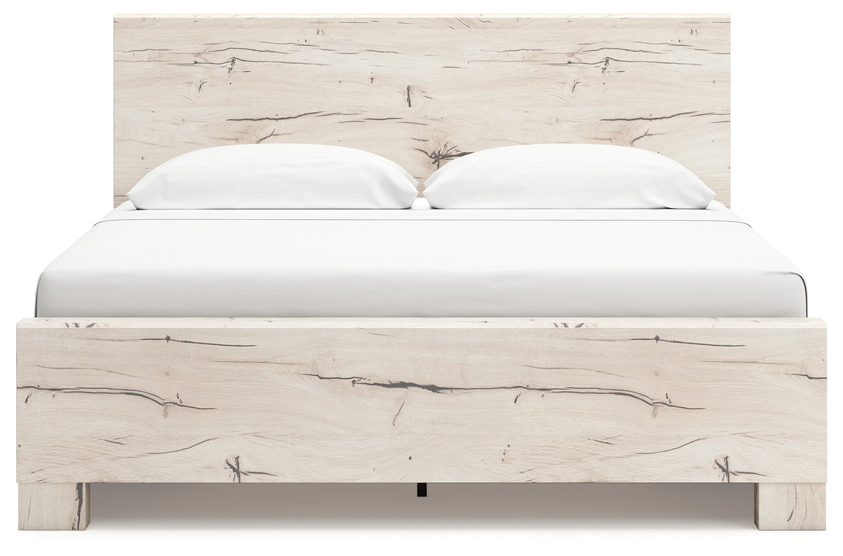 Side view showing bed frame and storage drawers