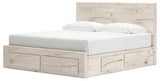 Drawers installed in Lawroy King Panel Bed