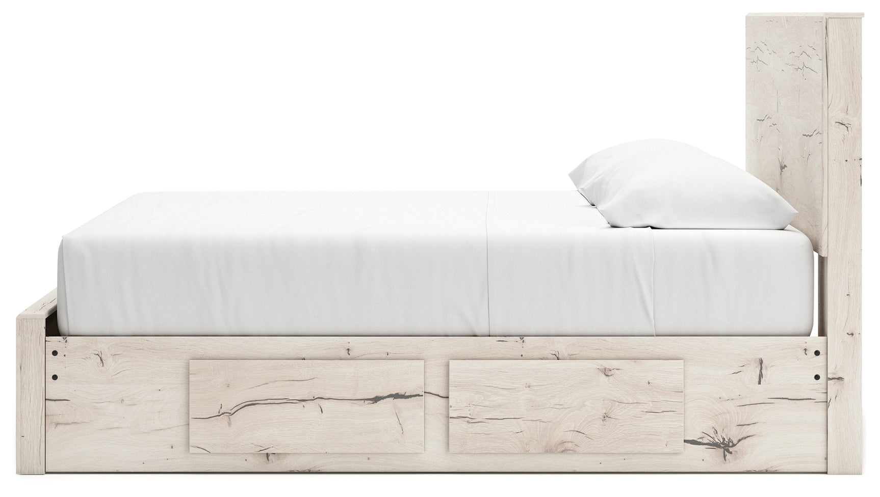 Lawroy King Panel Bed angled top view