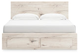 Lawroy King Storage Bed footboard with drawers closed