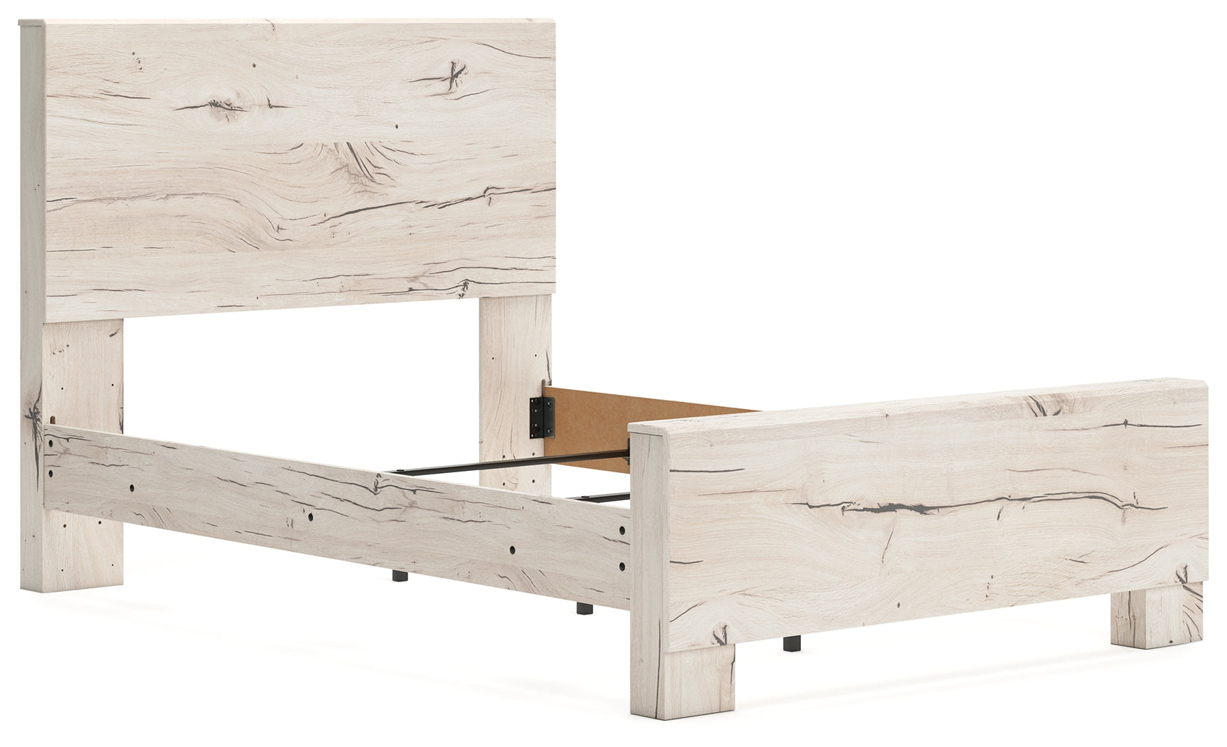 Lawroy bed setup showing full dimensions