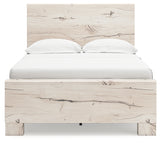 Side angle of Lawroy Light Natural Full Panel Bed