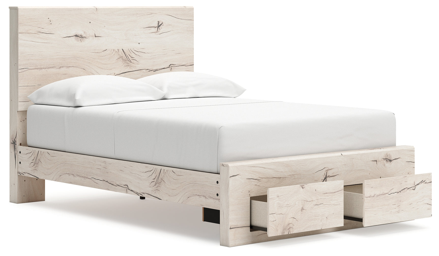 Side view of Lawroy Full Panel Storage Bed