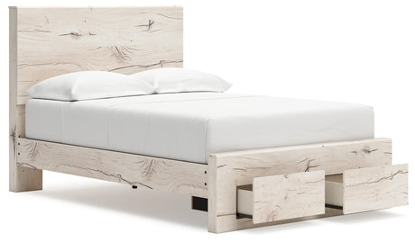 Open storage drawer of Lawroy Full Panel Storage Bed