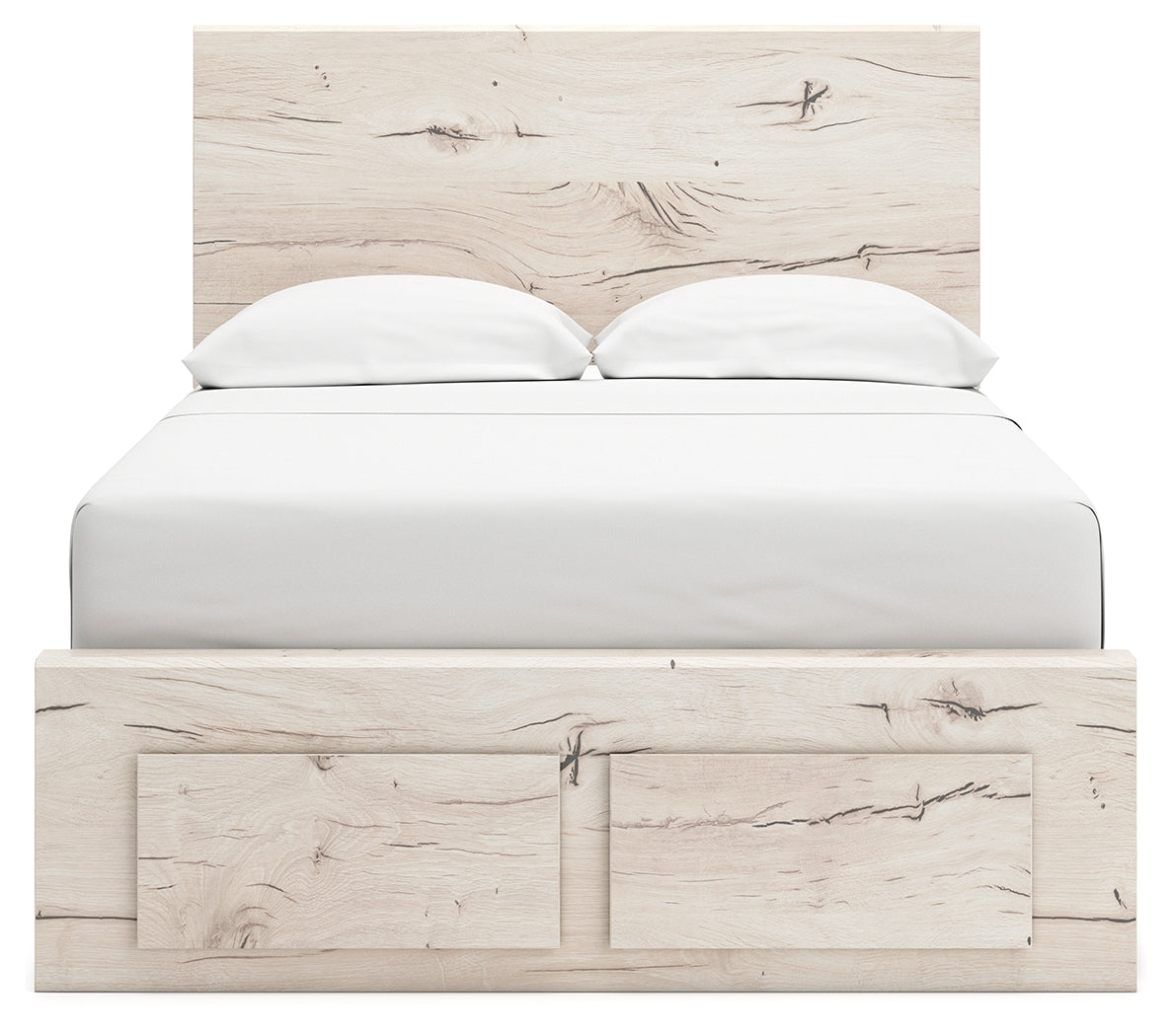 Headboard detail of Lawroy Full Panel Storage Bed