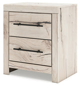 Lawroy Nightstand side view with USB ports visible