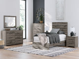 Graystorm Brown Gray Twin Panel Bed full profile