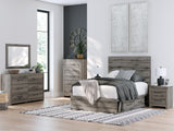 Styled bedroom with Graystorm Full Panel Bed as centerpiece