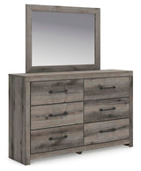 Graystorm Brown Gray Panel Storage Bedroom Set 2 angled view