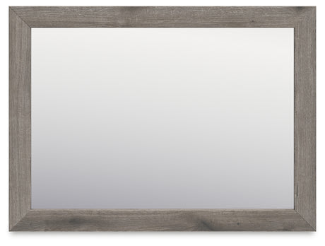 Graystorm bedroom mirror front view with weathered oak grain finish