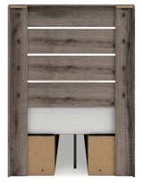 Drawer detail and hardware on Graystorm Twin Bed