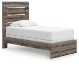 Graystorm Twin Panel Bed angled side view