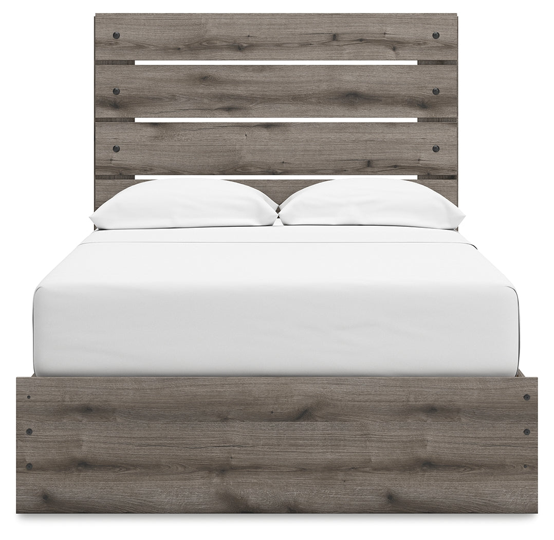 Graystorm Full Panel Storage Bed angled view