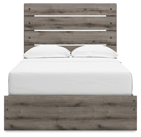 Graystorm Full Panel Storage Bed angled view