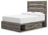 Top view showing roll slats included with bed frame