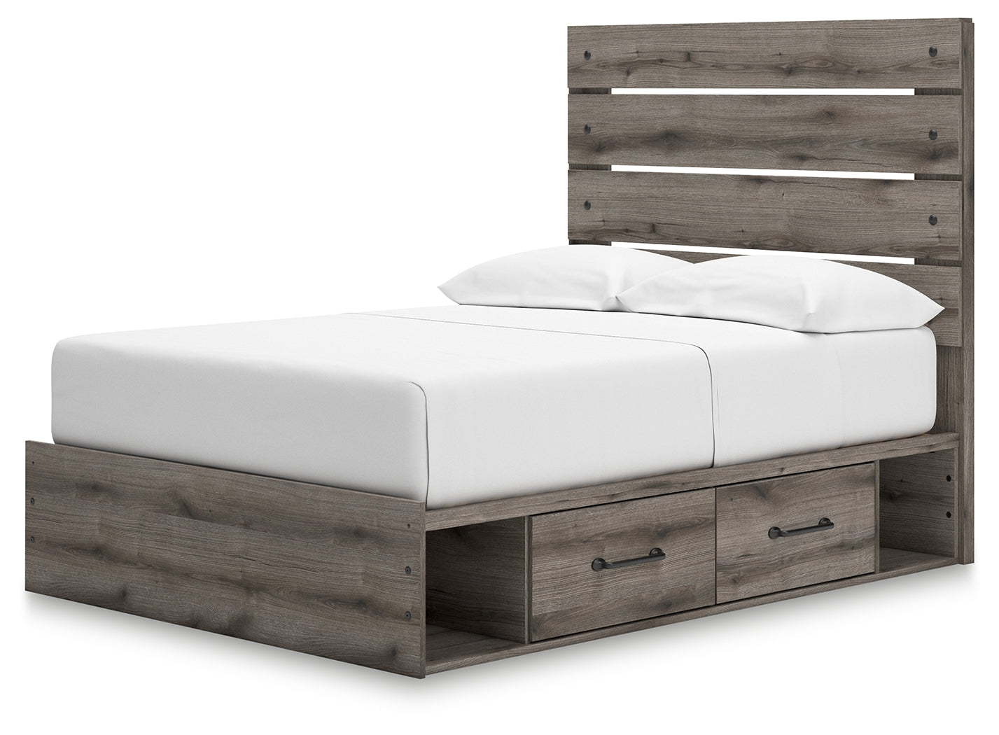 Top view showing roll slats included with bed frame