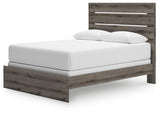 Graystorm Brown Gray Panel Bedroom Set angled view