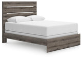 Graystorm Brown Gray Panel Bedroom Set angled view