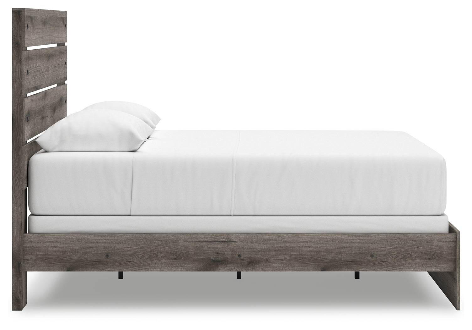 Graystorm Queen Panel Bed angled side view