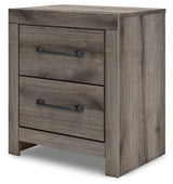 Graystorm Brown Gray Panel Bedroom Set angled view