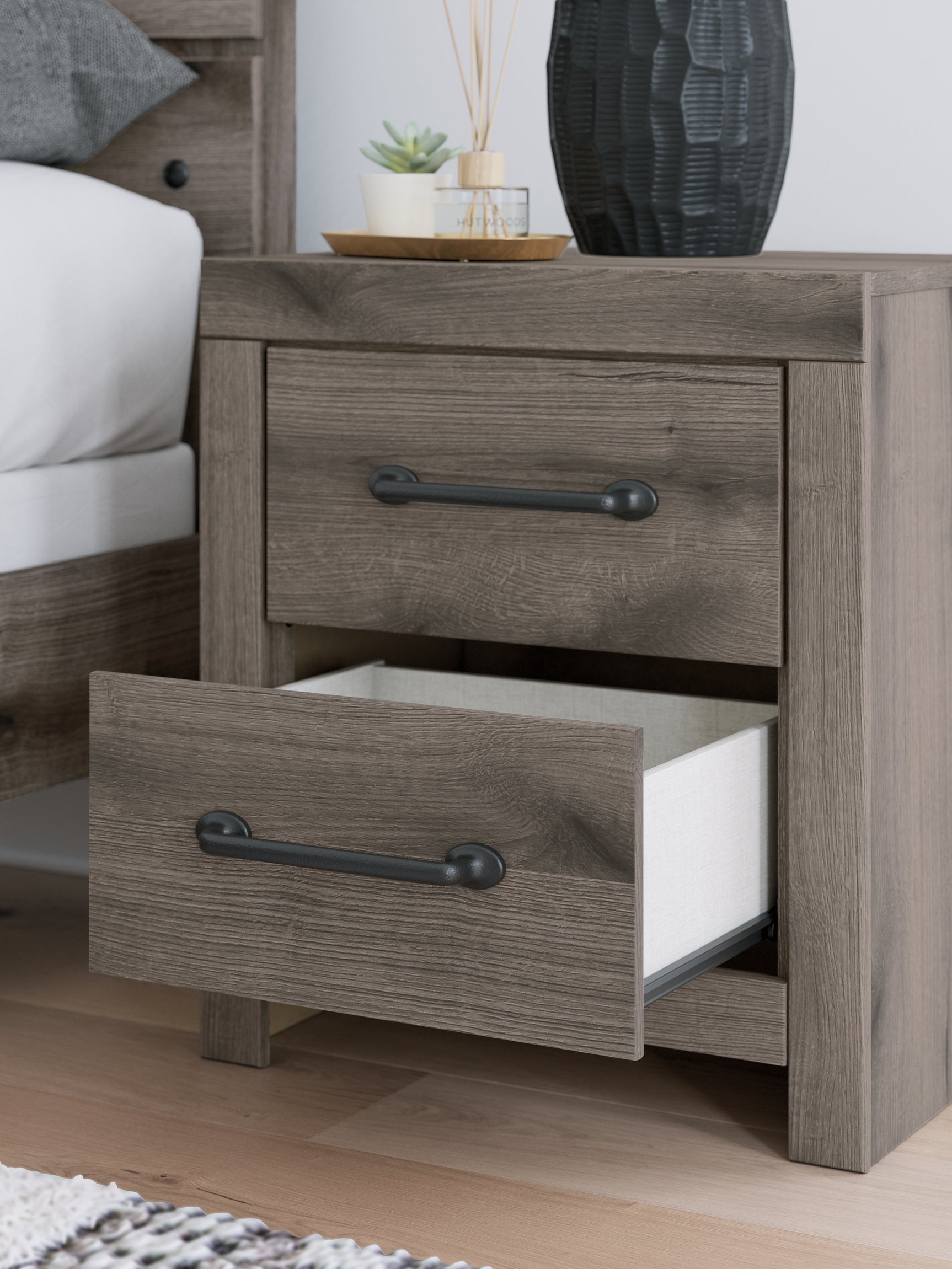 Close-up detail of laminate finish