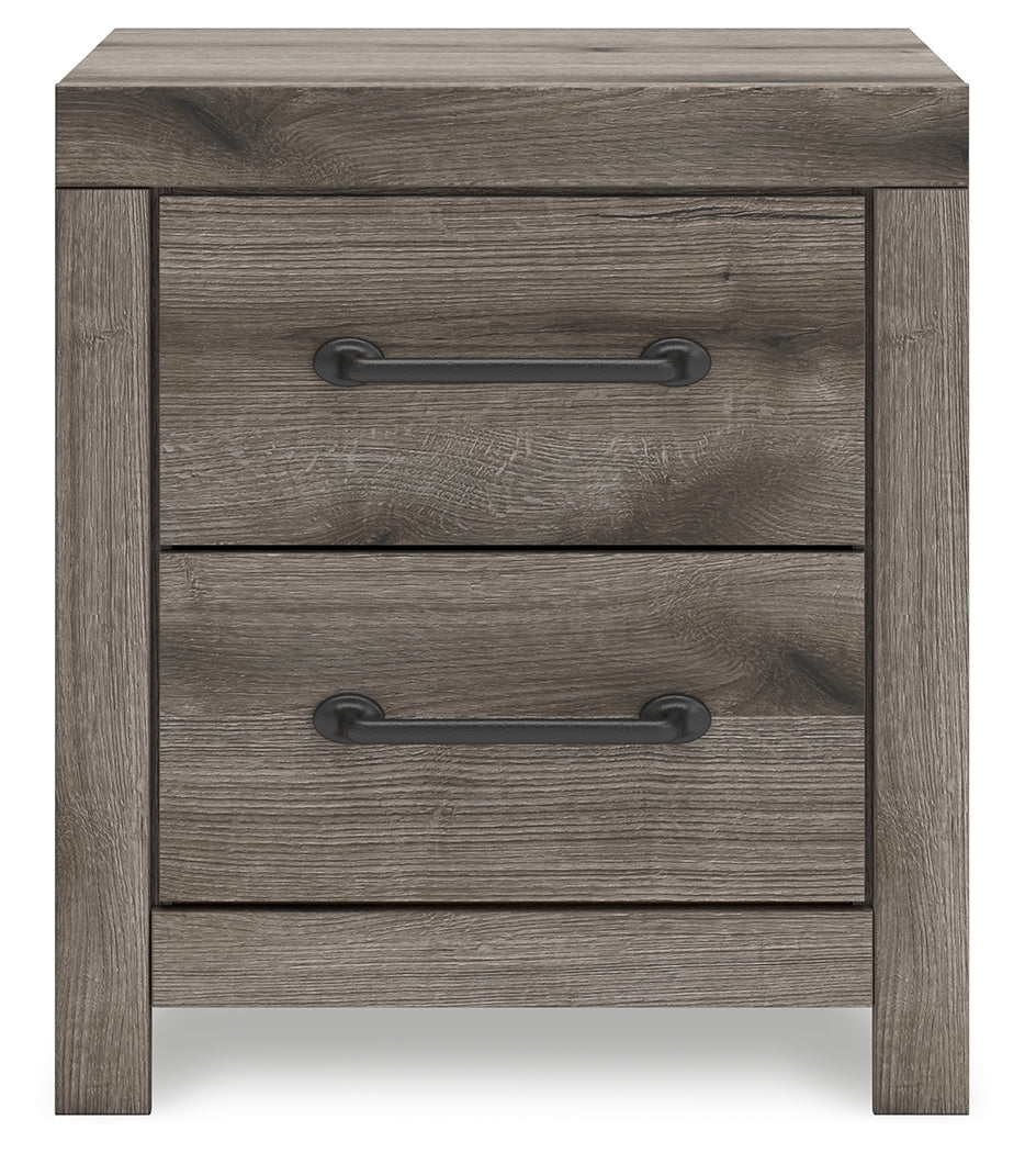 Rear view of Graystorm nightstand