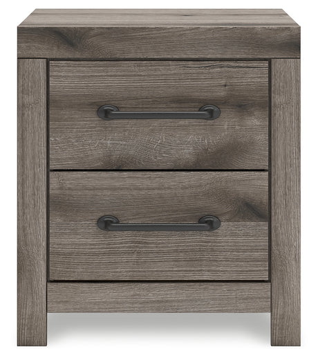 Rear view of Graystorm nightstand