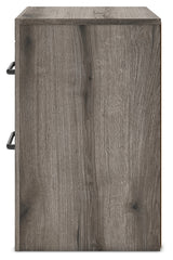 Nightstand top with USB ports visible