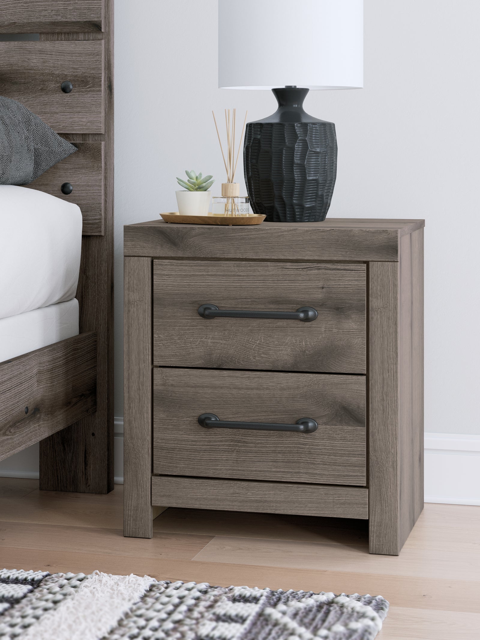 Graystorm Brown Gray Nightstand