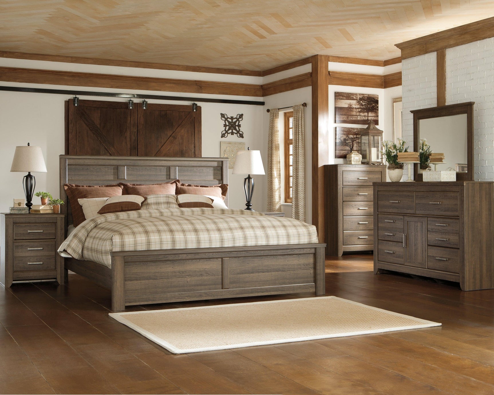 Juararo panel bed close-up of headboard